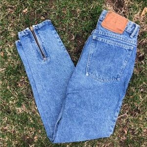 Vintage jordache green label high rise mom jean